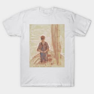 Fisherman, Isle Of Shoals by Childe Hassam T-Shirt